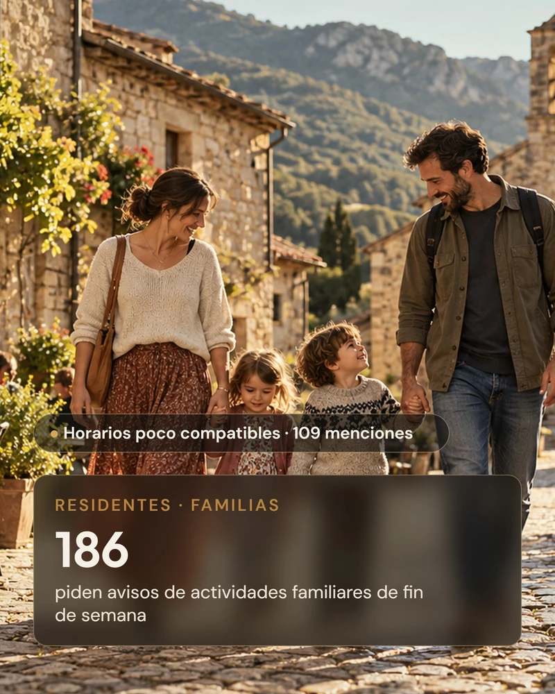 Residentes participando en el municipio